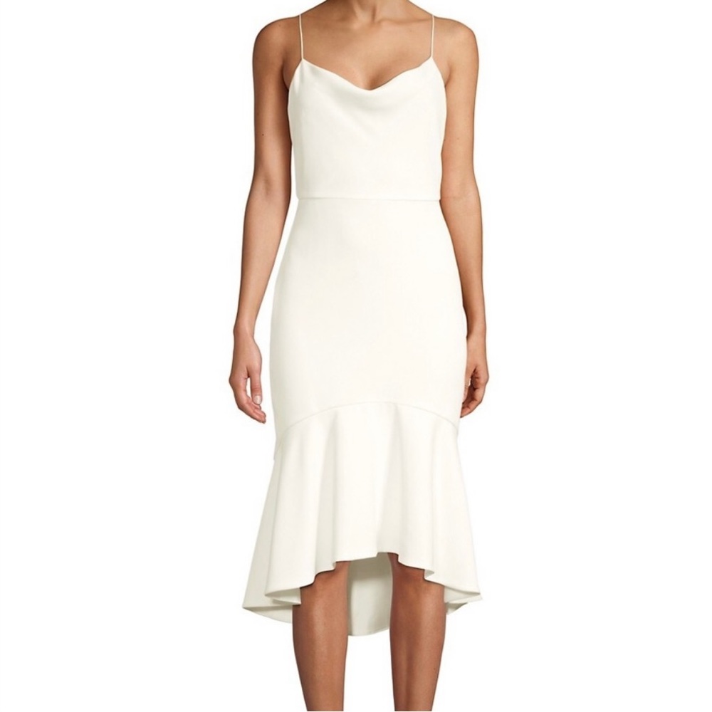 Alice + Olivia Cowl Neck Adrina Midi Dress